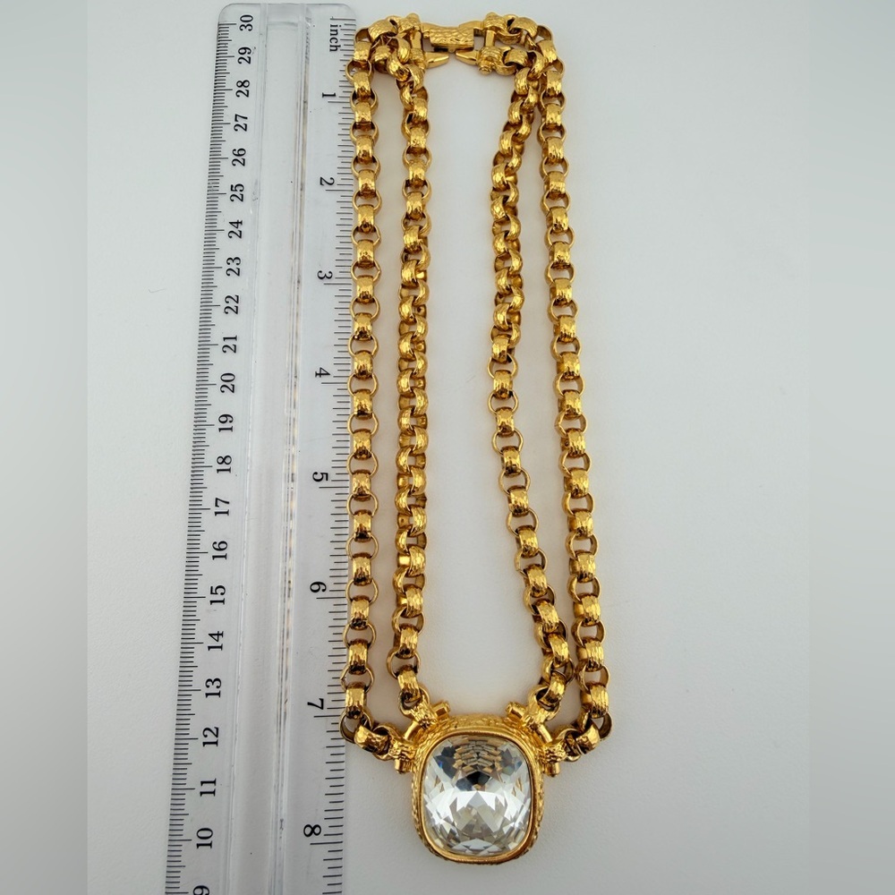 Rare vintage Swarovski chunky link chain necklace - Picture 12 of 15